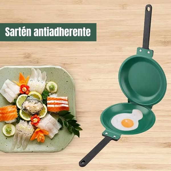 Sartén Doble Para Hacer Panqueques 🥞